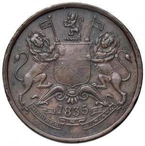 Foreign coins - INDIA Britannica - Half Anna 1835 - Cu KM#447...