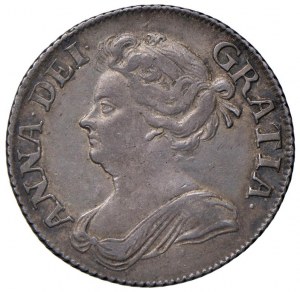 Monnaies étrangères - ANGLETERRE Anne (1702-1714) Shilling 1709 - ...