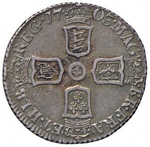 Foreign coins - ENGLAND Anne (1702-1714) 6 pence 1703 - S...