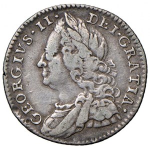 Foreign coins - INGHILTERRA Giorgio II (1727-1760) 6 Pence 17...