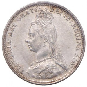 Foreign coins - ENGLAND Victoria (1837-1901) 3 Pence 1887...