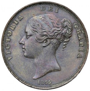 Foreign coins - ENGLAND Victory (1837-1901) Penny 1855 -...