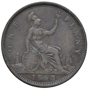Foreign coins - INGHILTERRA Victoria (1837-1901) Penny 1863 -...
