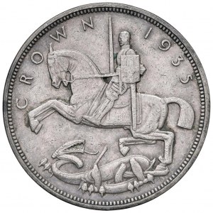 Foreign coins - ENGLAND George V (1910-1936) Crown 1935...
