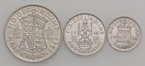 Foreign coins - ENGLAND George VI (1936-1952) Lot of t...