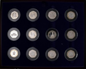 Foreign coins - ENGLAND Elizabeth II, 50 coronation Anniv...