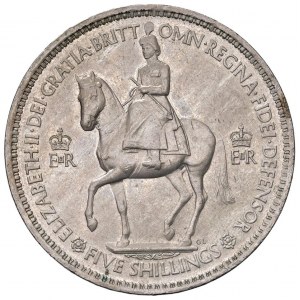 Foreign coins - INGHILTERRA Elisabetta II (1952-2022) 5 Shill...