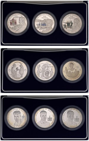 Foreign coins - ENGLAND Elizabeth II, lot of 3 packs...