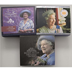 Foreign coins - INGHILTERRA Elizabeth II, lotto di 3 confezio...