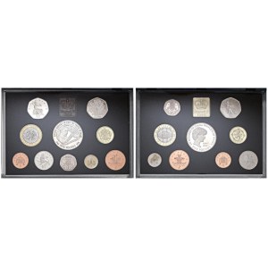 Foreign coins - INGHILTERRA Elizabeth II, lotto di 4 confezio...