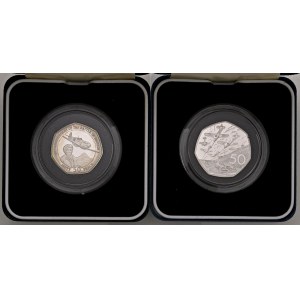Foreign coins - INGHILTERRA Elizabeth II, lotto di 5 confezio...