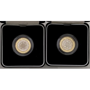 Foreign coins - INGHILTERRA Elizabeth II, lotto di 4 confezio...