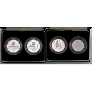 Foreign coins - INGHILTERRA Elizabeth II, lotto di 4 confezio...