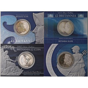 Foreign coins - INGHILTERRA Elizabeth II, lotto di 6 confezio...