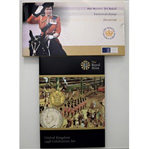Foreign coins - INGHILTERRA Elizabeth II, lotto di 2 confezio...