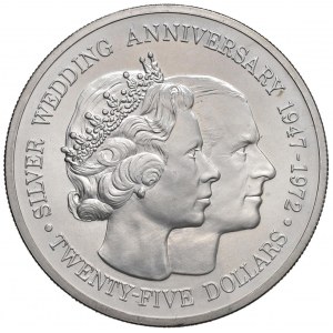 Foreign coins - ISOLE CAYMAN Elisabetta II (1952-2022) 25 Dol...