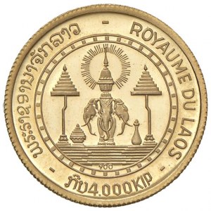 Foreign coins - LAOS Savang Vatthana (1959-1975) 4,000 Kip 19...