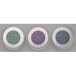 Foreign coins - LETTONIA 1 Lats 2004, 2007 e 2010 - Centro in...