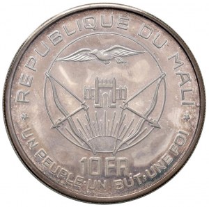 Foreign coins - MALI 10 Francs 1960 - KM 1 AG (g 25.00) Sigi...