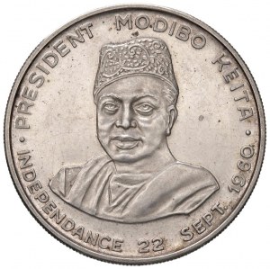Foreign coins - MALI 10 Francs 1960 - KM 1 AG (g 25.00) Hair...