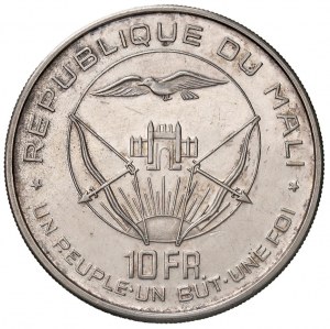 Foreign coins - MALI 10 Francs 1960 - KM 1 AG (g 25.00) Hair...