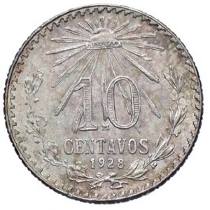Foreign coins - MESSICO 10 Centavos 1928 - KM 431 AG (g 1,67)...