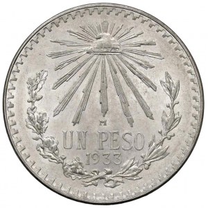 Foreign coins - MESSICO Peso 1933 - KM 455 AG (g 16,69)...