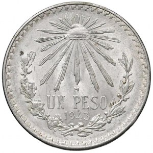 Foreign coins - MESSICO Peso 1943 - KM 455 AG (g 16,72)...