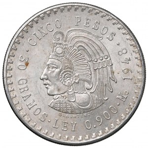 Foreign coins - MESSICO 5 Pesos 1948 - KM 465 AG (g 29,94)...