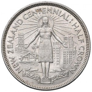 Foreign coins - NEW ZEALAND George VI (1936-1952) Half co...