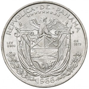 Foreign coins - PANAMA Balboa 1966 - KM 27 AG (g 26,73) Colpe...