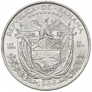 Foreign coins - PANAMA Balboa 1966 - KM 27 AG (g 26.73) Colpe...