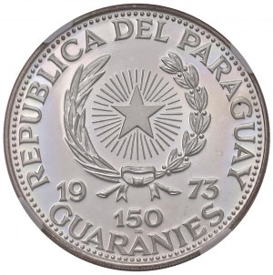 Foreign coins - PARAGUAY 150 Guaranies 1973 Mariscal Estigarr...