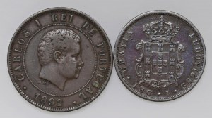 Foreign coins - PORTUGAL Lot of two CU coins as per ...