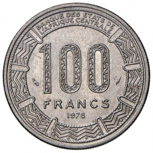 Foreign coins - CENTRAL AFRICAN REPUBLIC 100 Francs CFA 1978...