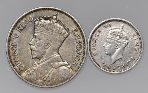 Foreign coins - RHODESIA Shilling 1936 and 3 Pence 1940 - AG Lo...