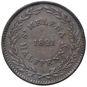 Foreign coins - ST. HELENA & ASCENSION Half Penny 1821 - KM ...