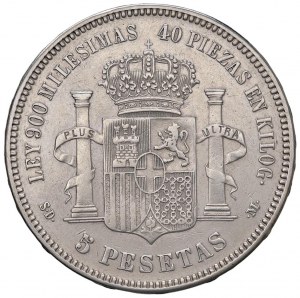 Foreign coins - SPAIN Amadeo I (1871-1873) 5 Pesetas 1871 - ...