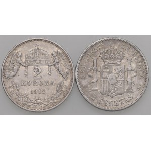 Foreign coins - SPAGNA Alfonso XII (1874-1886) 2 Pesetas 1882...