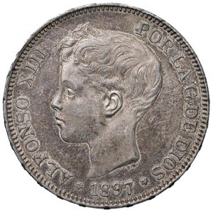 Foreign coins - SPAIN Alfonso XIII (1886-1931) 5 Pesetas 189...