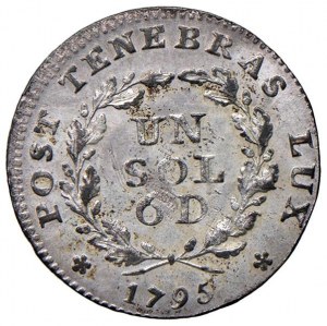 Foreign coins - SWITZERLAND Geneva 6 Quarts or 1 Sol 6 deniers 1...