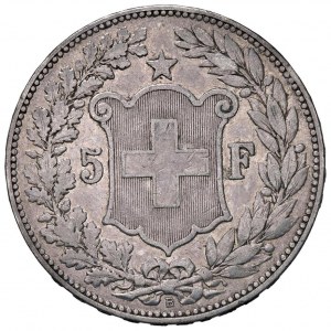 Foreign coins - SWITZERLAND Confederation - 5 Francs 1889 - HM...