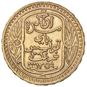 Foreign coins - TUNISIA Ahmad II (1929-1942) 100 Francs 1354...