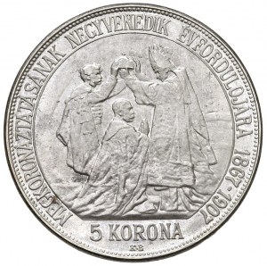 Foreign coins - HUNGARY Francis Joseph I (1848-1916) 5 C...