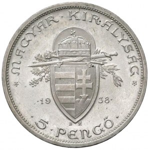Foreign coins - UNGHERIA Nicolas Horthy (1920-1944) 5 Pengo 1...