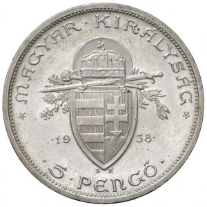 Foreign coins - HUNGARY Nicolas Horthy (1920-1944) 5 Pengo 1...
