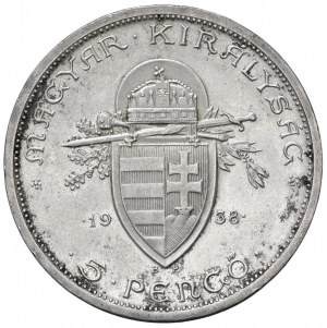 Foreign coins - HUNGARY Nicolas Horthy (1920-1944) 5 Pengo 1...