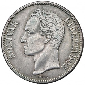 Foreign coins - VENEZUELA 5 Bolivares 1936 - KM Y24.2 AG (g 2...