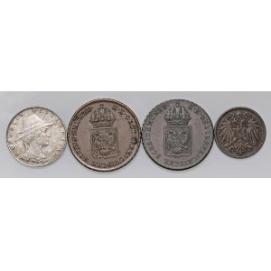 Foreign coins - lots - AUSTRIA Lotto di quattro monete come da foto....