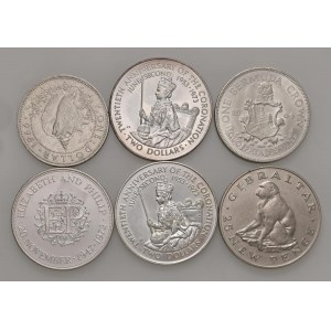 Foreign coins - lots - COMMONWEALTH Lotto di sei monete come da foto...